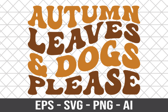 Autumn Leaves Dogs Please Retro SVG Review