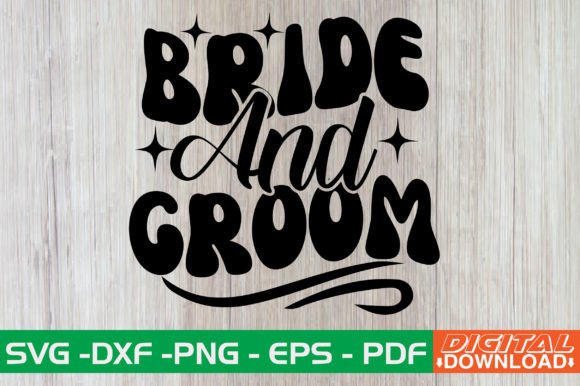 Bride and Groom Retro SVG Review