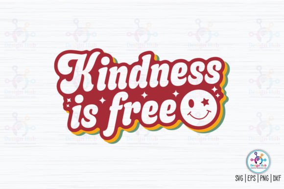 Kindness is Free Retro SVG Review
